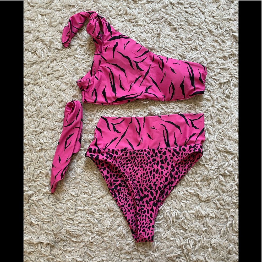 high waisted bathing suit